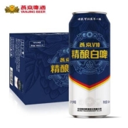 PLUS会员：YANJING BEER 燕京啤酒 V10精酿白啤 500ml*12听