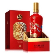 WULIANGYE 五粮液 福禄寿禧 中国红 52%vol 浓香型白酒 500ml 单瓶装