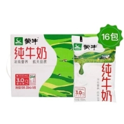 京东极速版：蒙牛 纯牛奶 袋装 200ml＊16袋