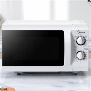 美的（Midea）微波炉 21升家用 360°转盘加热 旋钮操控  M1-211A