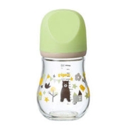 Pigeon 贝亲 臻宝系列 00372 玻璃奶瓶 160ml 熊 0月
