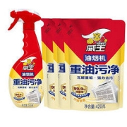 vewin 威王 油烟机清洗剂厨房重油污清洁剂去油除菌净500g+420g*3