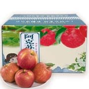 阿克苏苹果 彩箱礼盒5斤净重4.5斤 75-80mm