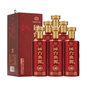 88VIP：GUOTAI 国台 典酱 53度 酱香型白酒 500ml*6瓶 整箱礼盒装