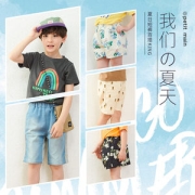 日本 PETIT MAIN 儿童夏季日系纯棉短裤