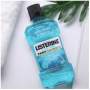 LISTERINE 李施德林 漱口水冰蓝劲爽组合装清新口气口腔清洁减少牙菌斑深层清洁 冰蓝劲爽500ml*2瓶装