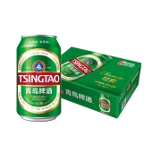 88VIP：TSINGTAO 青岛啤酒 纯干 啤酒 330ml*24罐