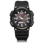 CASIO 卡西欧 Analogue指针STANDARD-MAN系列 男士太阳能腕表 AQ-S810W-1B