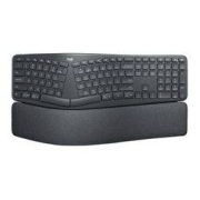 logitech 罗技 ERGO K860 108键 2.4G蓝牙无线薄膜键盘 黑色