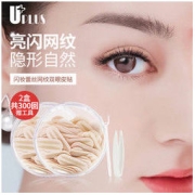 UPLUS 优家 闪妆蕾丝网纹双眼皮贴独立装 橄榄型2盒共300回