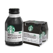 STARBUCKS 星巴克 派克市场 黑咖啡270ml*4瓶 无糖咖啡饮料(新老包装随机发货)