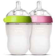 韩国 可么多么 Comotomo 母乳实感硅胶防胀气奶瓶 250ml*2瓶