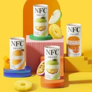 颜值 100%NFC 鲜果冷压榨 无糖果汁 195ml*6瓶 一滴水都不加