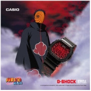 15日0点：CASIO 卡西欧 x火影忍者 宇智波·带土款 男士石英手表 DW-56000BI21-1PFN
