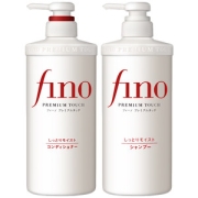日本原装 资生堂 Fino 美容复合精华洗护套装 洗发水+护发素550ml*2瓶