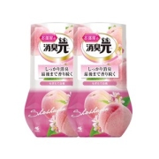 小林制药 消臭元 新鲜白桃味 房间用空气清新剂 400ml*2瓶 可持续1.5~3个月