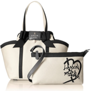 日本官网17600日元！LANVIN en Bleu 浪凡蓝标 4WAY 女士单肩手提托特包 带小包 481611   直邮含税到手￥736.03