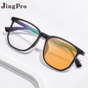 PLUS会员：JingPro 镜邦 日本进口1.56极速感光变色镜片（变黄/变蓝/变粉）+超轻钛架/TR/合金镜框(适合0-400度)