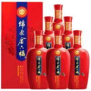 金六福 鸿运 50度500mL*6瓶 浓香型白酒整箱 五粮固态法酿造绵柔醇厚优级酒送礼年货 结婚喜酒