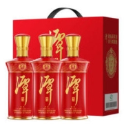 潭酒 红潭 酱香型白酒53度坤沙固态发酵送礼礼盒装潭酒厂直销 2022版 500ml*3 礼盒装