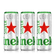 京东极速版：Heineken Silver 喜力 星银 啤酒 330ml*3听