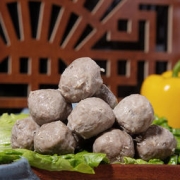 潮味码头 正宗手打潮汕牛肉丸牛筋丸1000g 赠丸子蘸酱