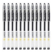 PILOT 百乐 BLN-G3-38 大容量子弹头中性笔 0.38mm 黑色 12支装