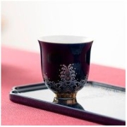 南山先生 海水江崖高铃铛杯 6x6.4cm 中式品茗杯 宫廷风功夫茶具