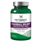 VET'S BEST 绿十字 化毛猫草片60粒