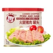 小猪呵呵 火腿猪肉罐头 340g