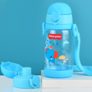 360°倒置不漏水！Fisher-Price 费雪 儿童水杯 520ML 蓝色