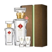 WENJUN 文君 绿色礼盒 52%vol 浓香型白酒 500ml+100ml 组合装