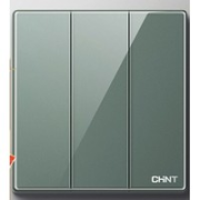 CHNT 正泰 纯平无框开关 三开双控