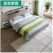 QuanU 全友 125308ABC B款框架双人床 1.5m
