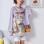 TONLION 唐狮 猫和老鼠联名款 女士圆领卫衣 626320025038*3件