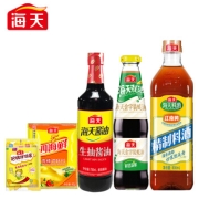 京东极速版、plus会员：海天 生抽酱油+蚝油+料酒+招牌拌饭酱+调料 组合装