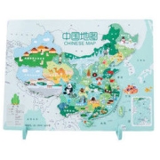 悟道猴 磁性双面拼板木制地图 中国地图（磁性双面款）