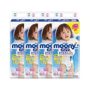 moony 尤妮佳 女宝宝拉拉裤 L44片 4包装