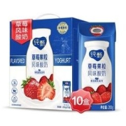 MENGNIU 蒙牛 纯甄 常温风味酸奶 草莓果粒 200g*10盒装