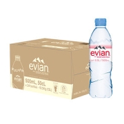 进口超市 法国 EVIAN依云 高端水矿泉水 500ml*24瓶
