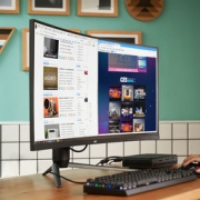 HKC 34英寸 游戏娱乐电竞显示器（带鱼屏 WQHD 广色域 144Hz 旋转升降21:9 曲面屏幕）TG34C3U