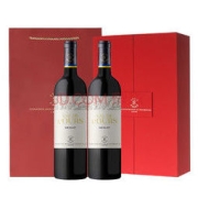 CHATEAU LAFITE ROTHSCHILD 拉菲古堡 拉菲（LAFITE）罗斯柴尔德雾禾山谷梅洛红葡萄酒750ml 双支礼盒装