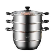 MAXCOOK 美厨 MCZ693 不锈钢蒸锅 28cm
