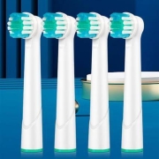 东耐伦欧乐B电动牙刷头D12 D16 3757 3709 D100替换通用多角刷头 清洁四支装