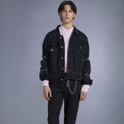 限尺码：GXG   男士夹克  牛仔外套  GB121503A000