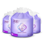 PLUS会员：洁柔 棉柔巾 60节/卷×3卷