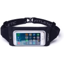 FITLETIC Swipe 跑步 智能手机 腰包 与身体接触的内侧为防水氯丁橡胶材质 护照尺寸 SWP-01 BLK