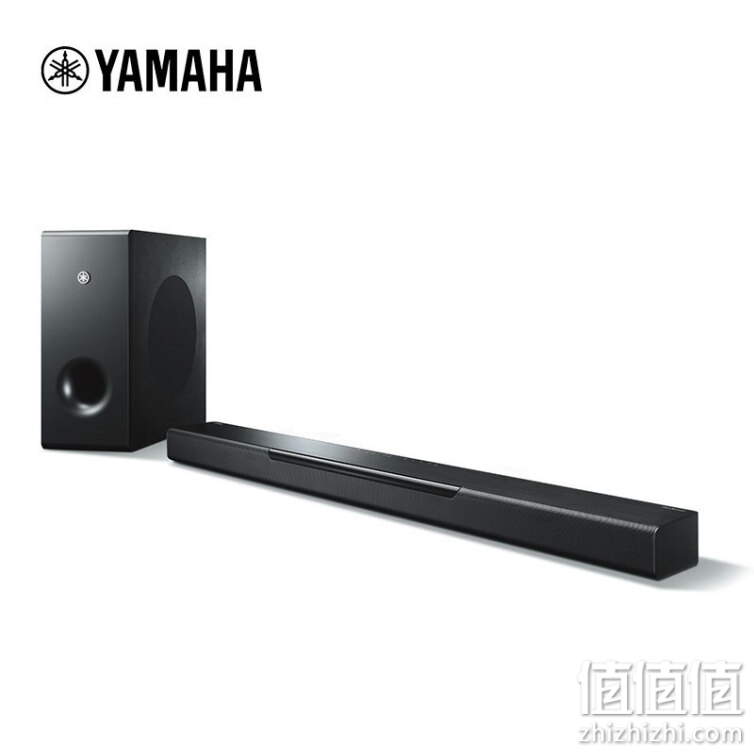 雅马哈（Yamaha）YAS-408 电视音响回音壁 5.1客厅家用家庭影院蓝牙条形音箱 杜比DTS 无线低音炮套装 黑色