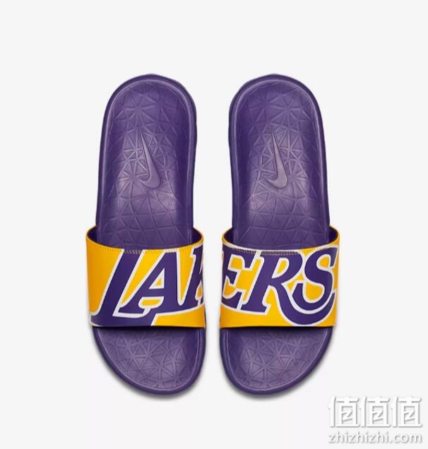Nike 耐克 BENASSI SOLARSOFT NBA 男子勇士湖人拖鞋917551