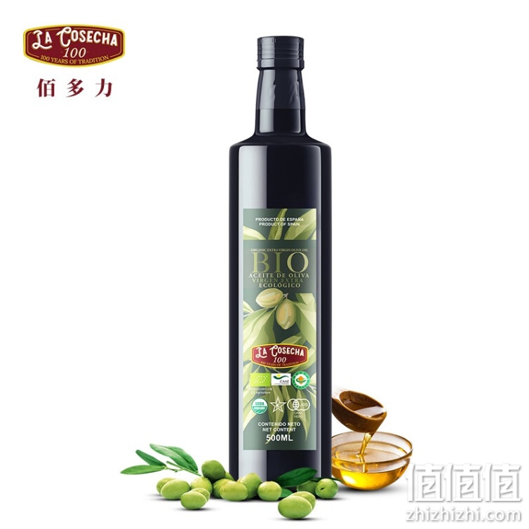 佰多力（Abaco）有机特级初榨橄榄油500ml 西班牙原装进口